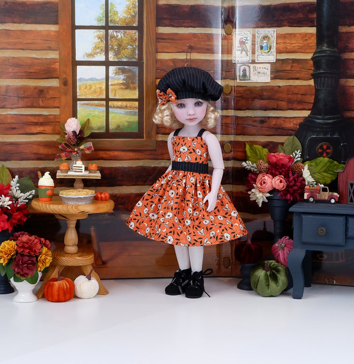 Autumn Moonflower - dress & jacket with boots for Ruby Red Fashion Friends doll