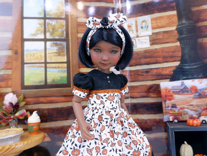 Autumn Morning Glory - dress and shoes for Ruby Red Fashion Friends doll