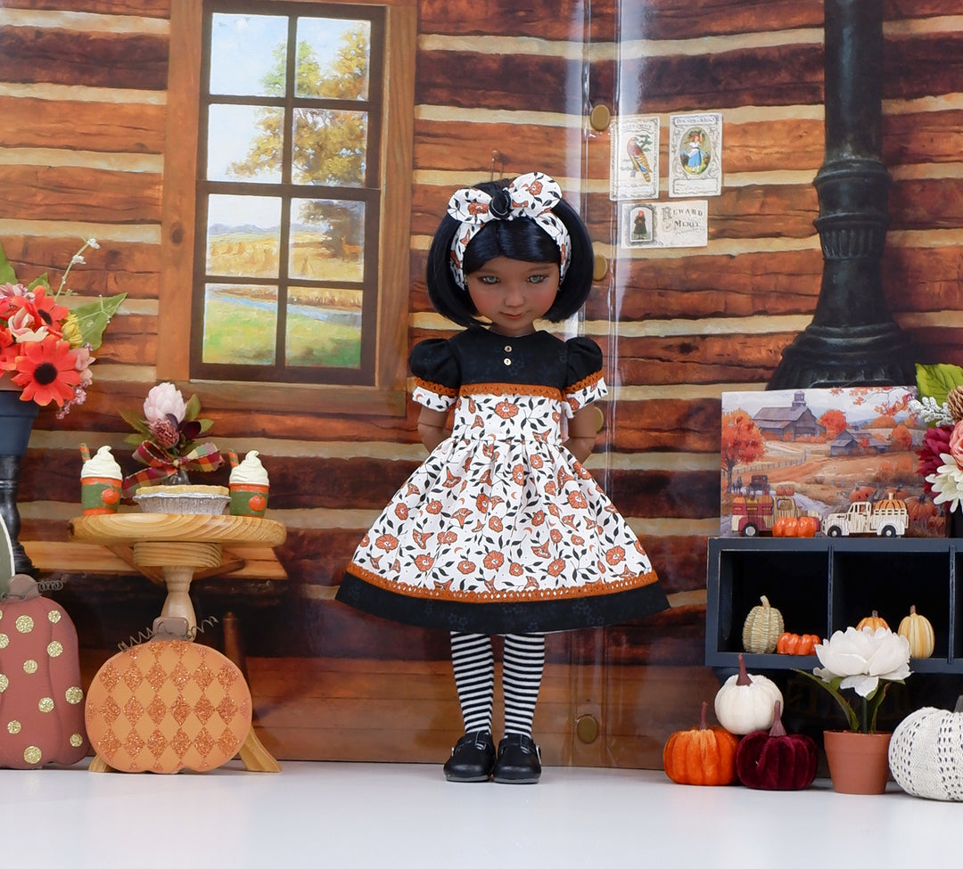 Autumn Morning Glory - dress and shoes for Ruby Red Fashion Friends doll