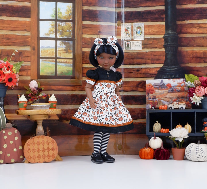 Autumn Morning Glory - dress and shoes for Ruby Red Fashion Friends doll
