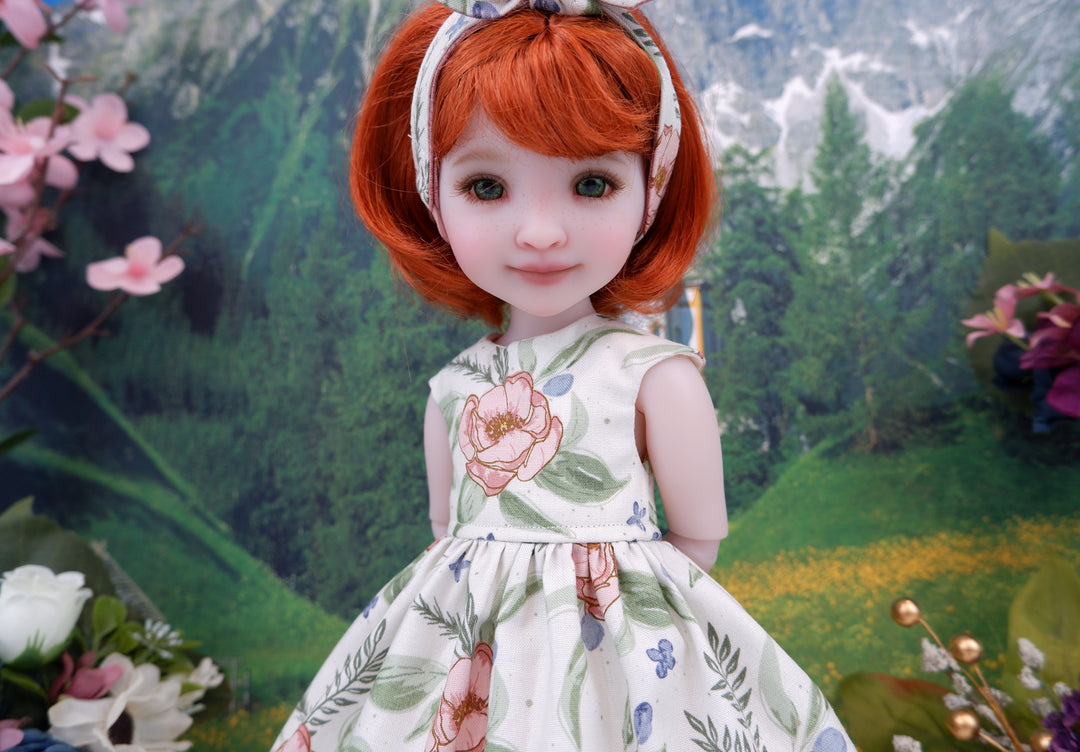 Autumn Peony - dress with boots for Ruby Red Fashion Friends doll