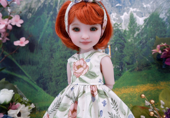 Autumn Peony - dress with boots for Ruby Red Fashion Friends doll