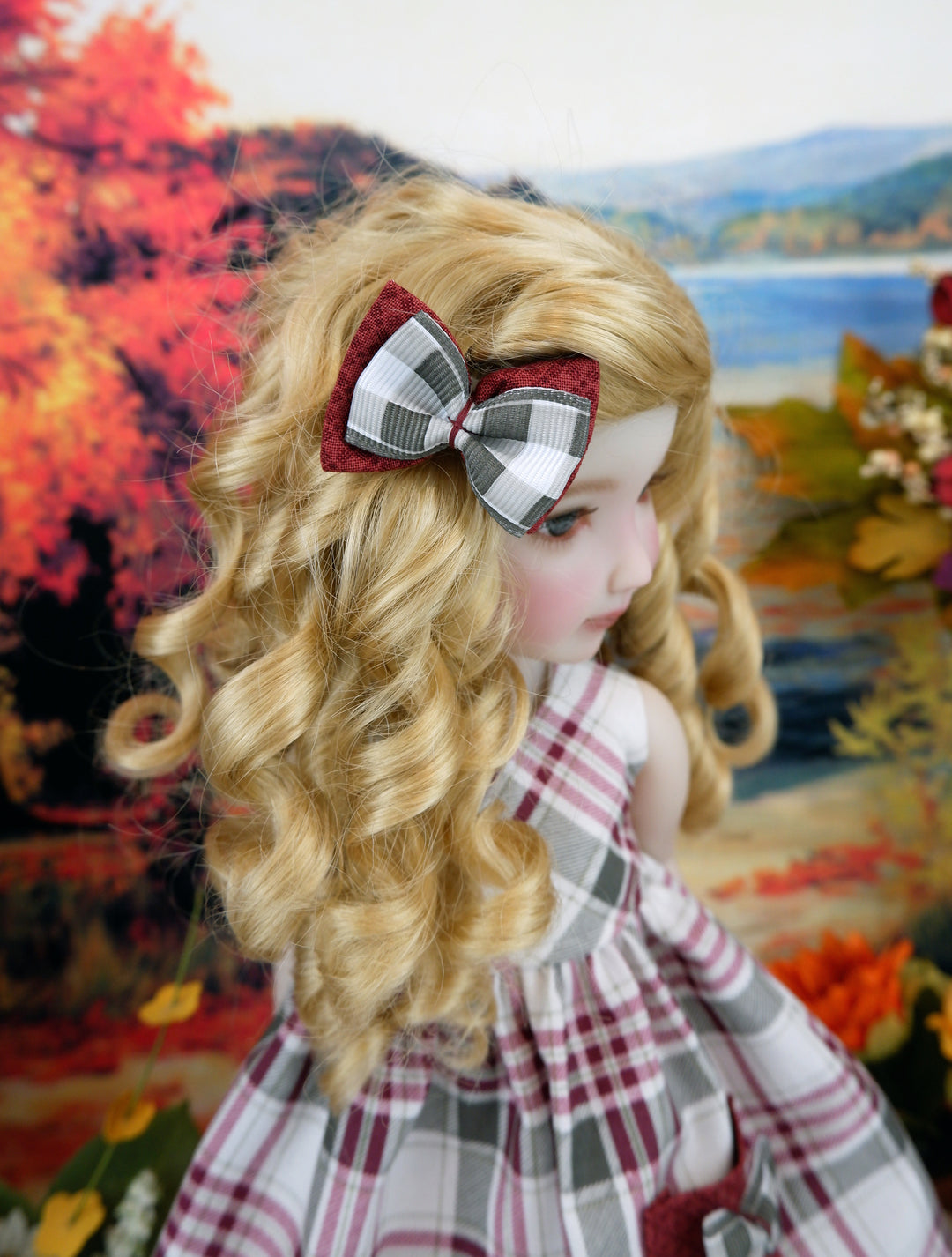 Autumn Plaid - dress with boots for Ruby Red Fashion Friends doll