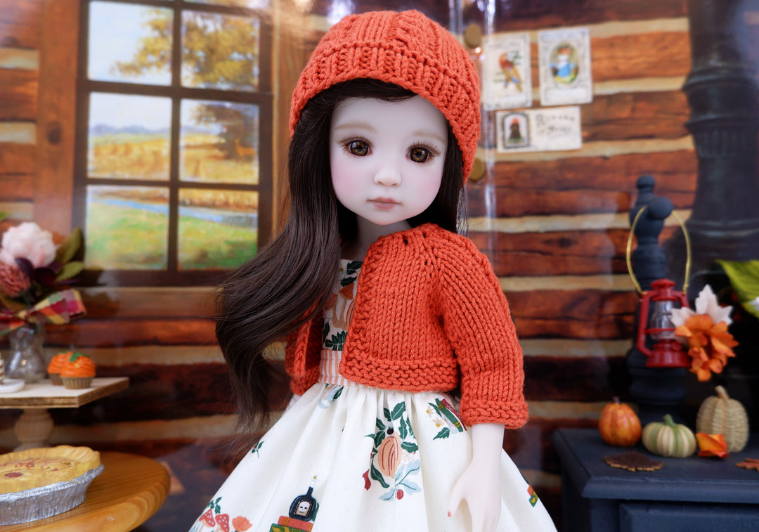 Autumn Spell - dress and sweater set with boots for Ruby Red Fashion Friends doll
