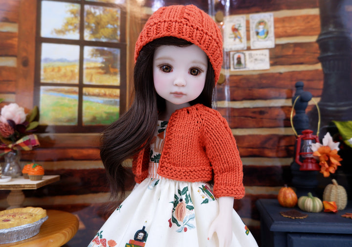 Autumn Spell - dress and sweater set with boots for Ruby Red Fashion Friends doll