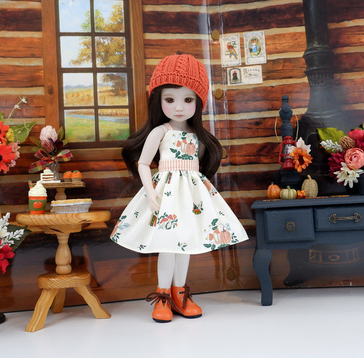 Autumn Spell - dress and sweater set with boots for Ruby Red Fashion Friends doll