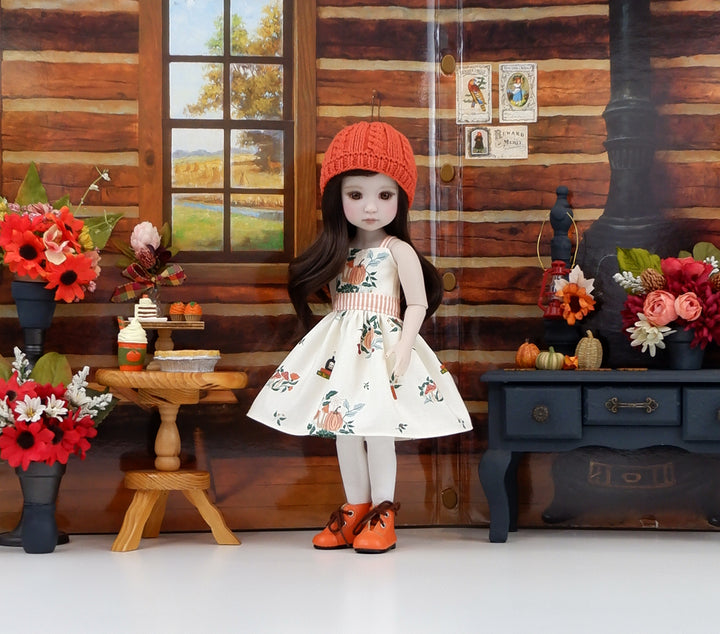 Autumn Spell - dress and sweater set with boots for Ruby Red Fashion Friends doll