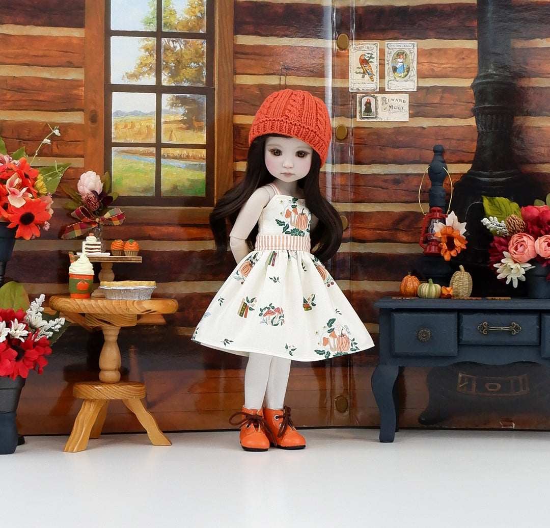 Autumn Spell - dress and sweater set with boots for Ruby Red Fashion Friends doll