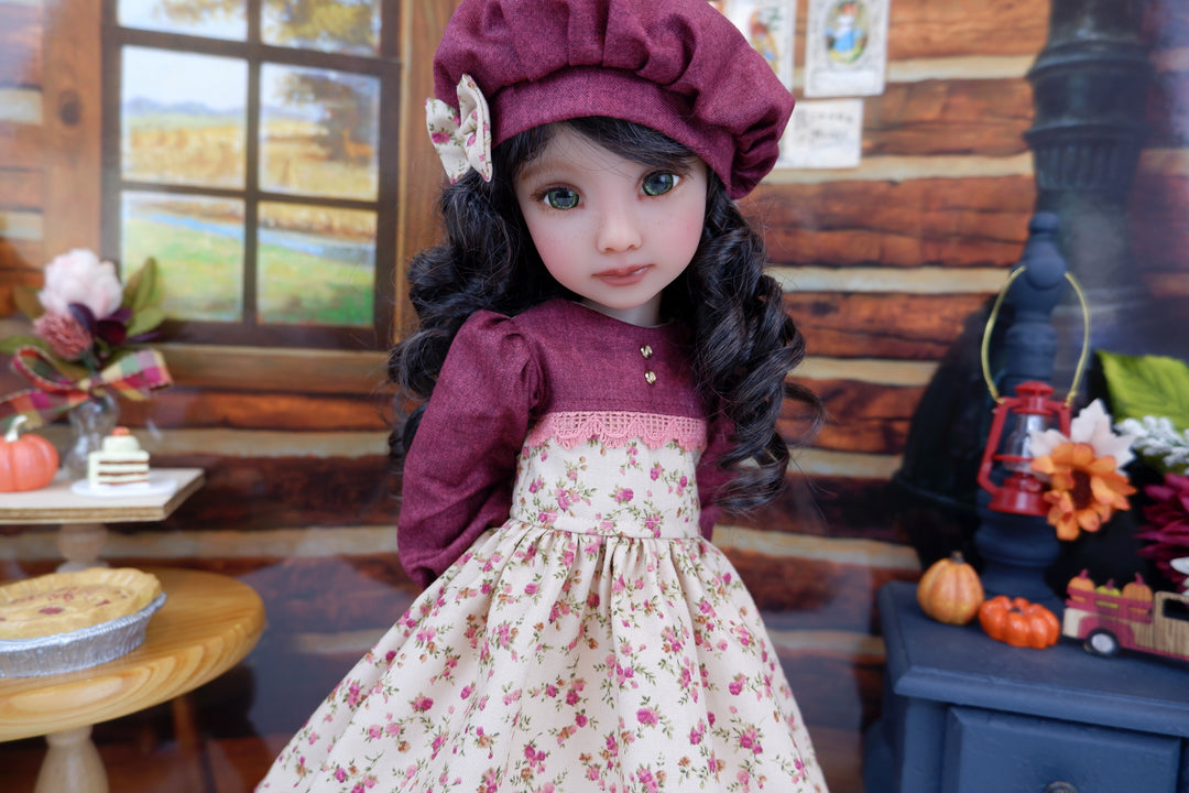 Autumn Tea Rose - dress with shoes for Ruby Red Fashion Friends doll
