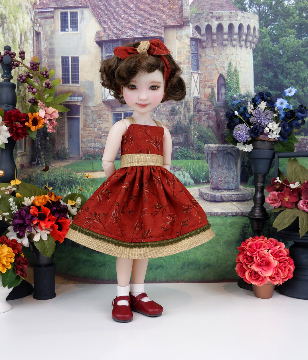 Autumn Twigs - dress and shoes for Ruby Red Fashion Friends doll