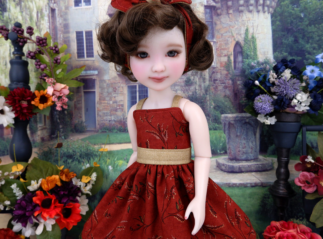 Autumn Twigs - dress and shoes for Ruby Red Fashion Friends doll