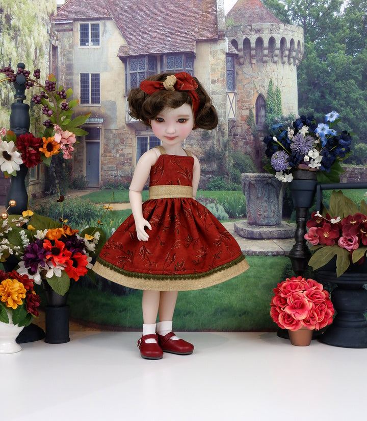 Autumn Twigs - dress and shoes for Ruby Red Fashion Friends doll