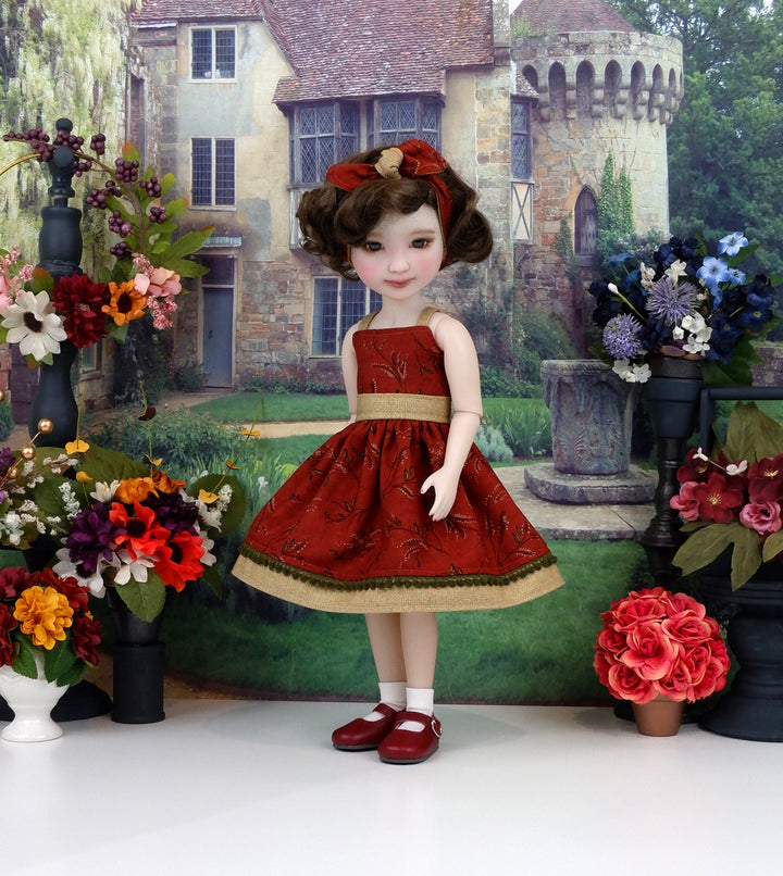 Autumn Twigs - dress and shoes for Ruby Red Fashion Friends doll