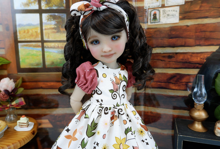Autumn Whimsy - dress and boots for Ruby Red Fashion Friends doll