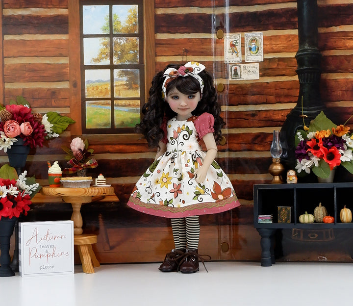 Autumn Whimsy - dress and boots for Ruby Red Fashion Friends doll