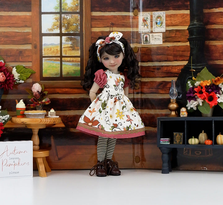Autumn Whimsy - dress and boots for Ruby Red Fashion Friends doll