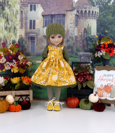 Autumn Wishes - dress ensemble with boots for Ruby Red Fashion Friends doll