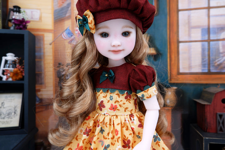 Awe of Autumn - dress with shoes for Ruby Red Fashion Friends doll