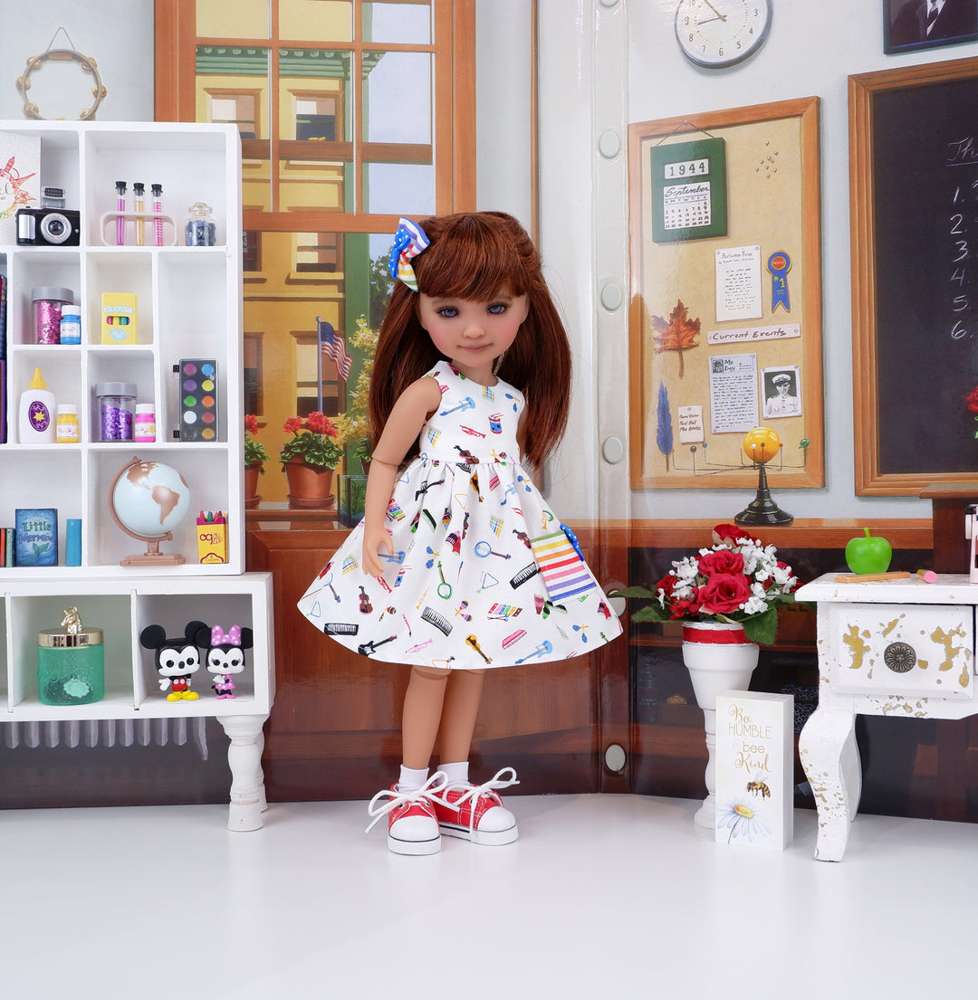 Band Camp - dress with shoes for Ruby Red Fashion Friends doll