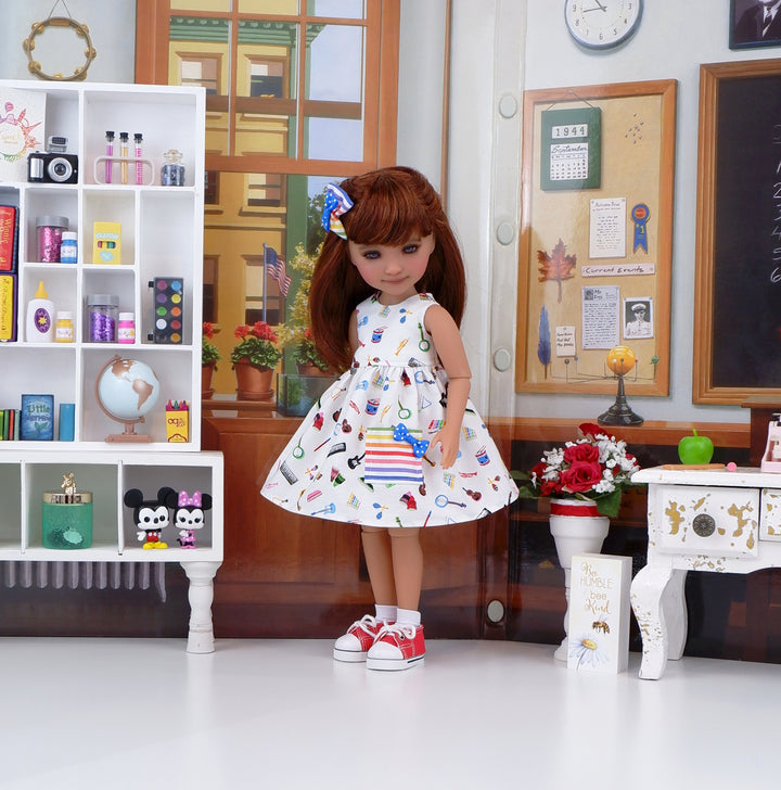 Band Camp - dress with shoes for Ruby Red Fashion Friends doll