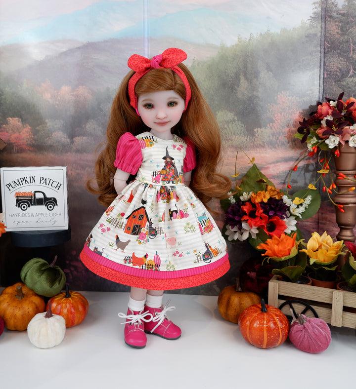 Barnyard Witch - dress and boots for Ruby Red Fashion Friends doll