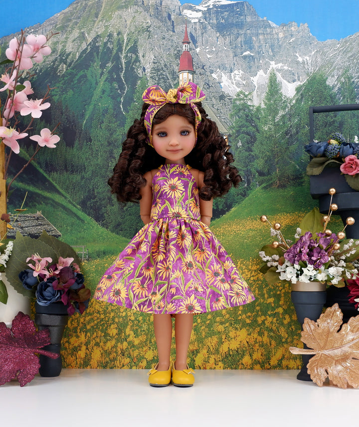 Batik Gerbera - dress and shoes for Ruby Red Fashion Friends doll
