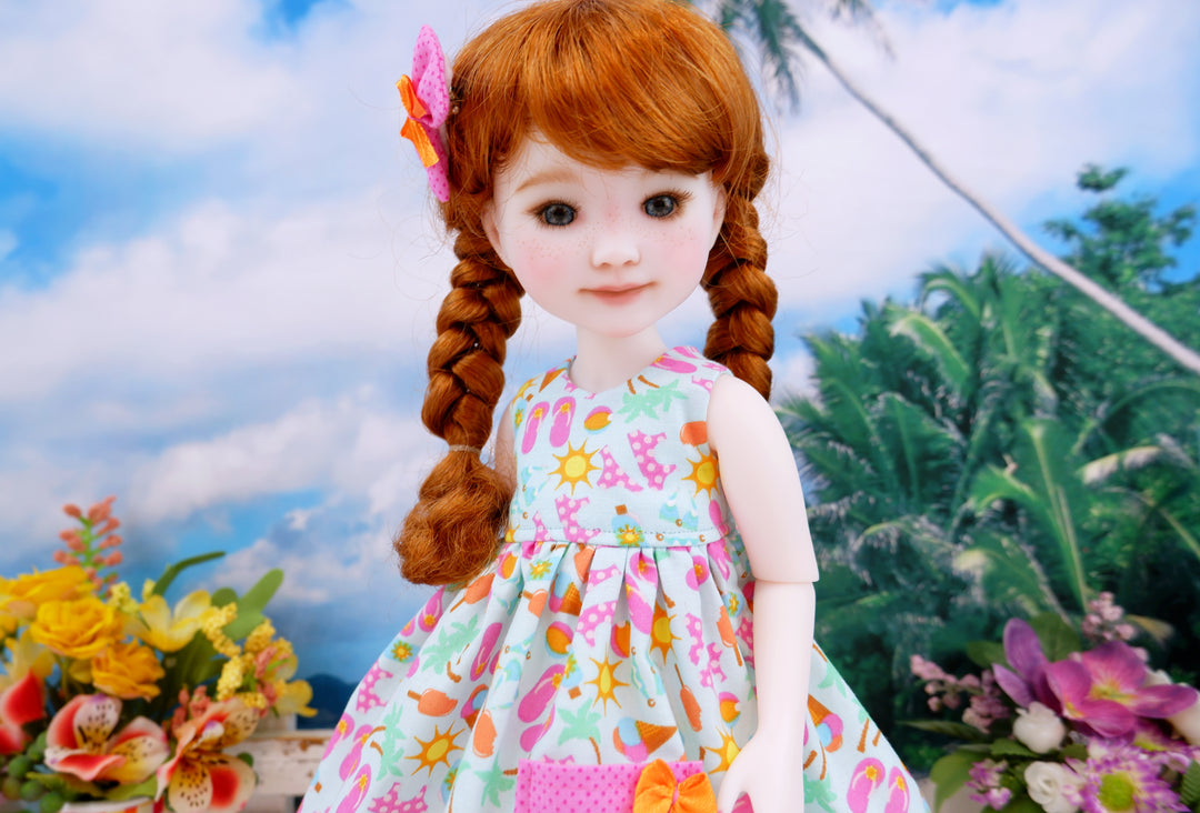 Beach Babe - dress with sandals for Ruby Red Fashion Friends doll