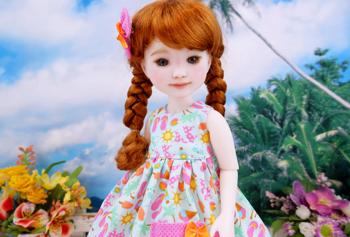 Beach Babe - dress with sandals for Ruby Red Fashion Friends doll
