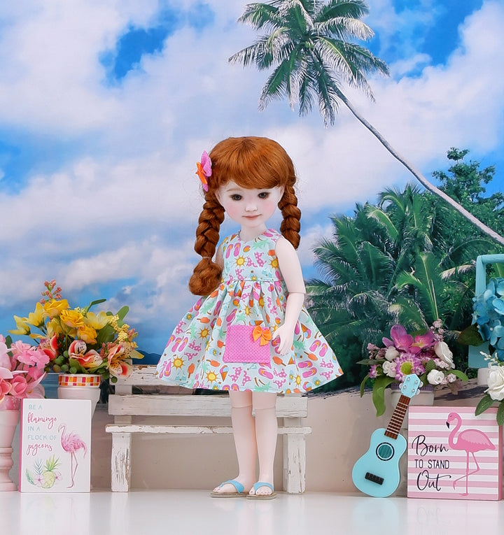 Beach Babe - dress with sandals for Ruby Red Fashion Friends doll