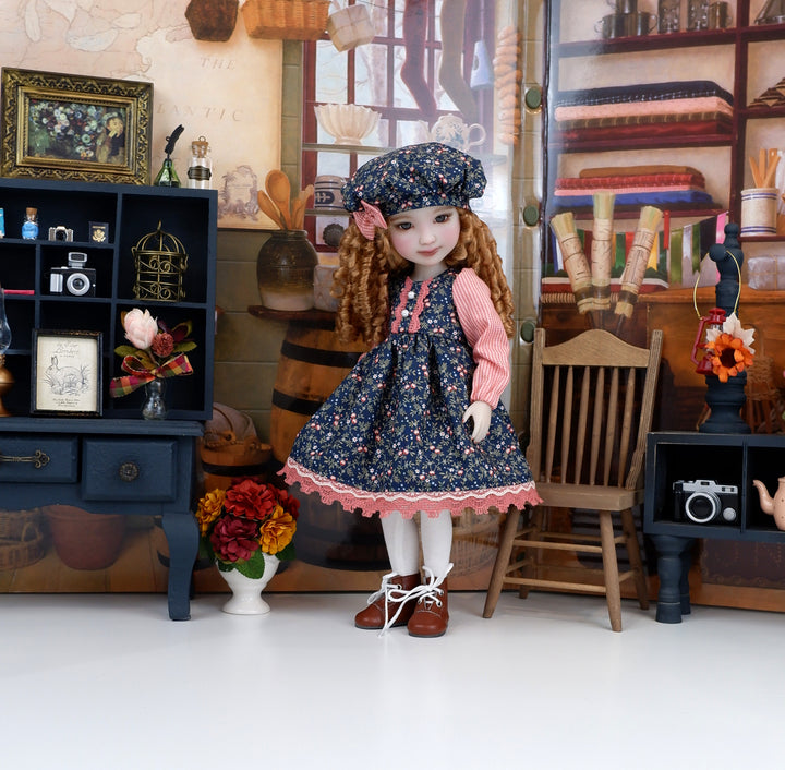 Beauty in Floral - dress and boots for Ruby Red Fashion Friends doll