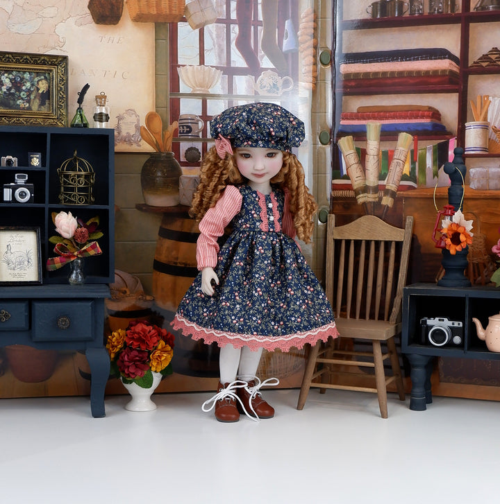 Beauty in Floral - dress and boots for Ruby Red Fashion Friends doll