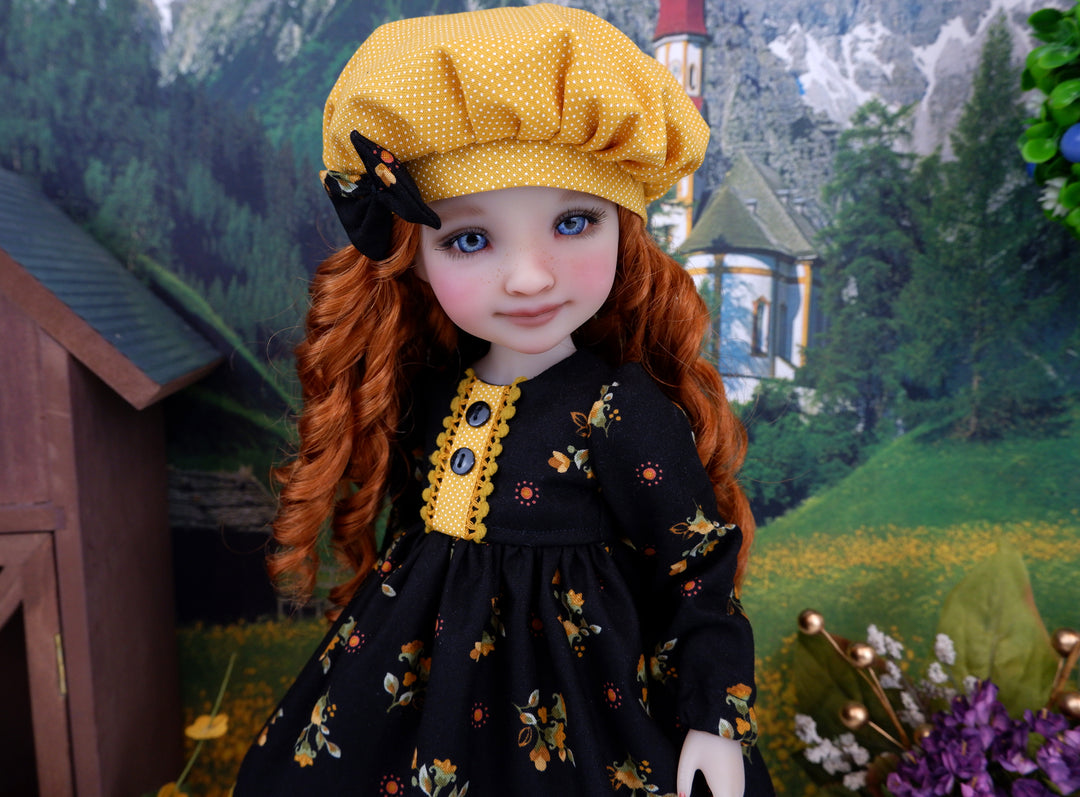 Becca's Garden - dress ensemble with boots for Ruby Red Fashion Friends doll