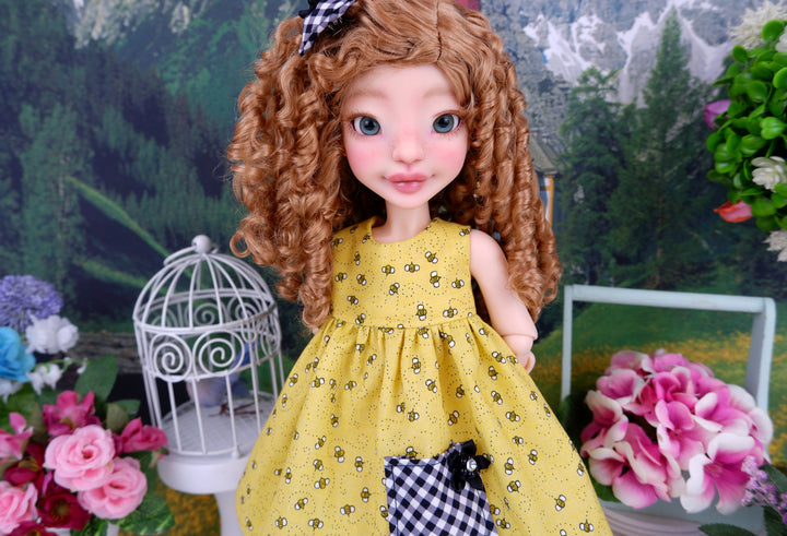 Bee Line - dress with sandals for Anderson Art Dolls BJD