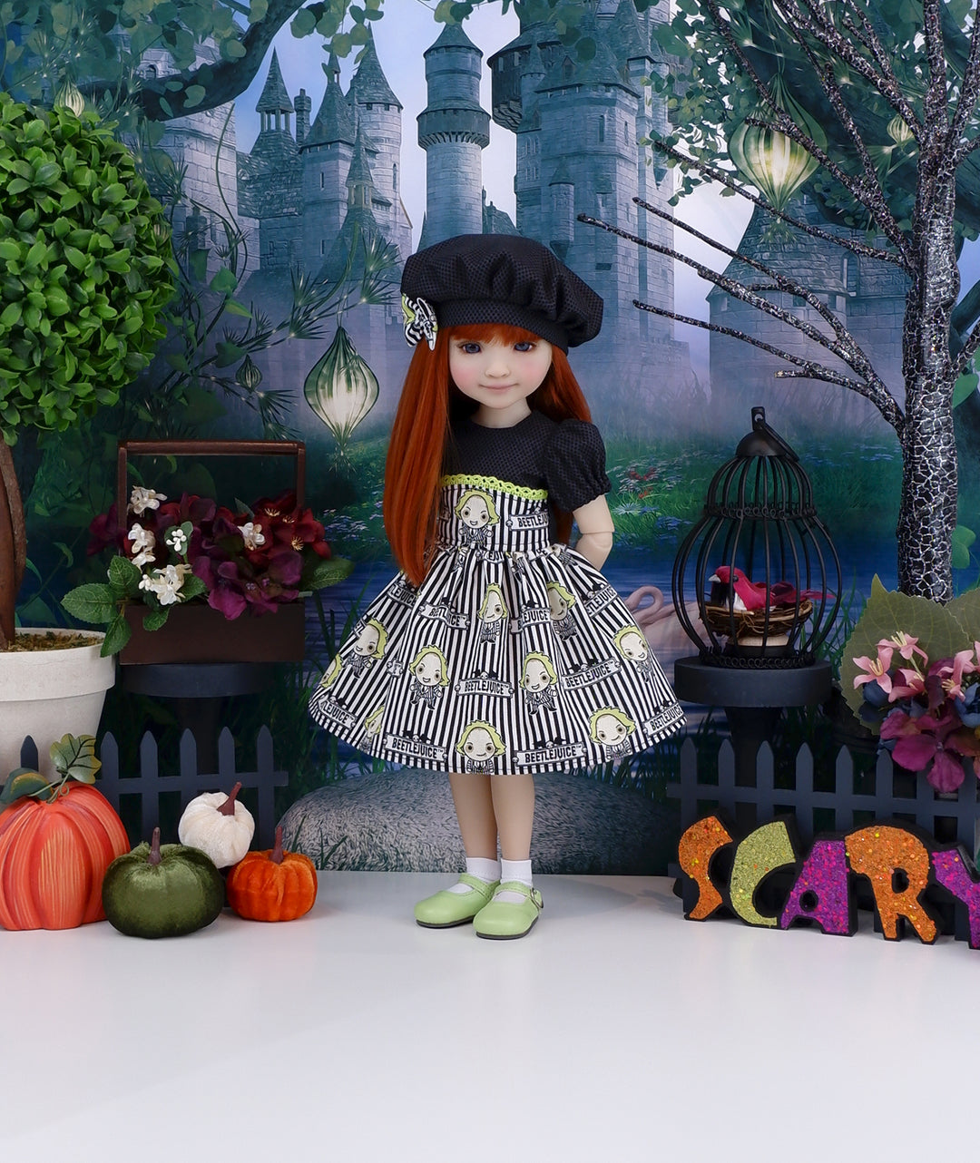 Beetlejuice Exorcism - dress with shoes for Ruby Red Fashion Friends doll