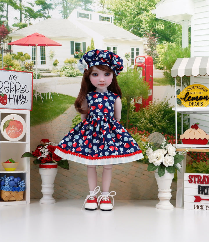 Berry Tarts - dress with saddle shoes for Ruby Red Fashion Friends doll