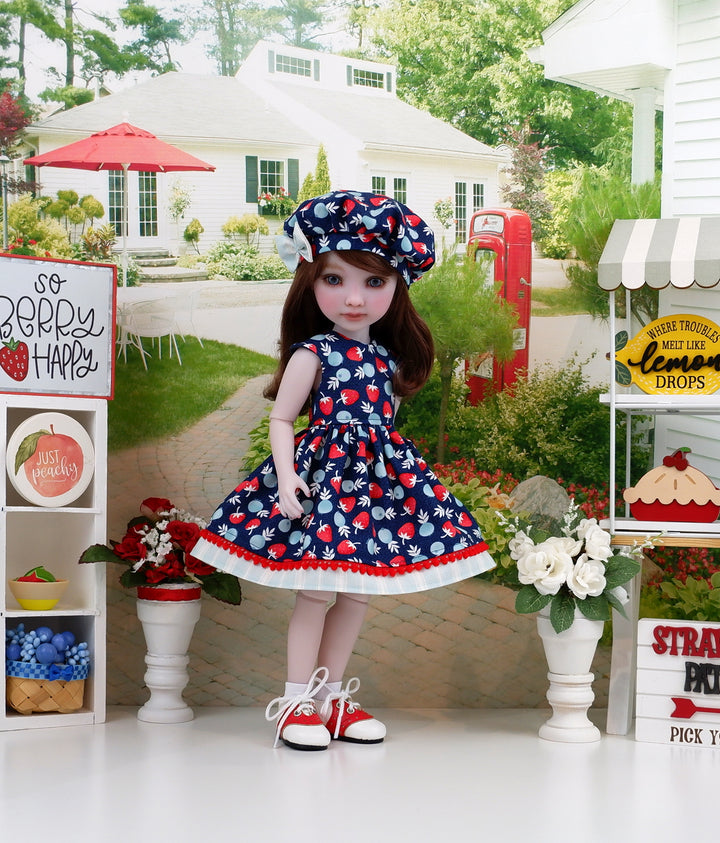 Berry Tarts - dress with saddle shoes for Ruby Red Fashion Friends doll