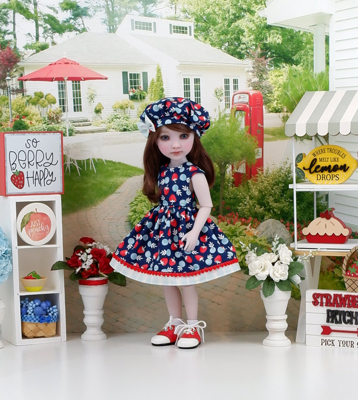 Berry Tarts - dress with saddle shoes for Ruby Red Fashion Friends doll