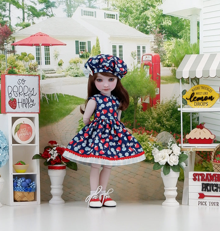 Berry Tarts - dress with saddle shoes for Ruby Red Fashion Friends doll