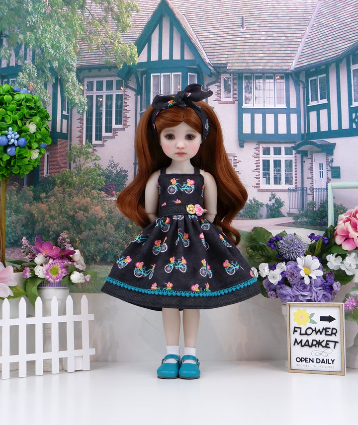 Bicycle Ride - dress and shoes for Ruby Red Fashion Friends doll