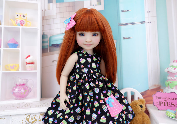 Birthday Cake - dress with boots for Ruby Red Fashion Friends doll