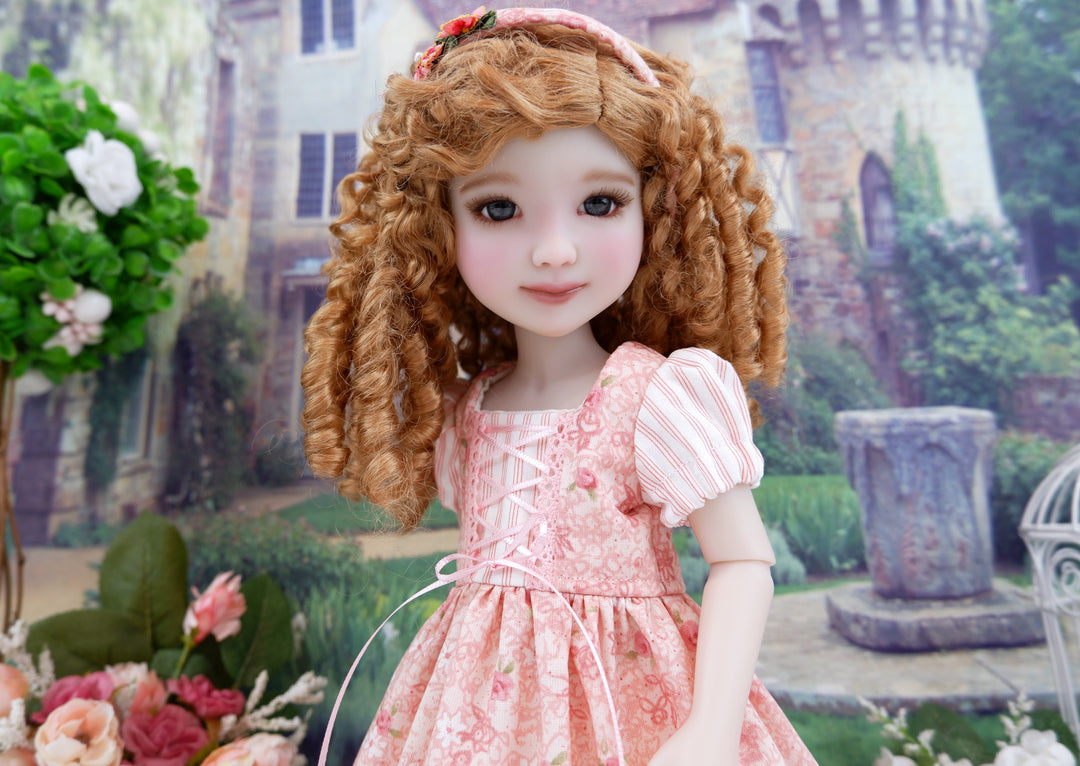 Bitty Bavarian Rose - dirndl dress & boots for Ruby Red Fashion Friends doll