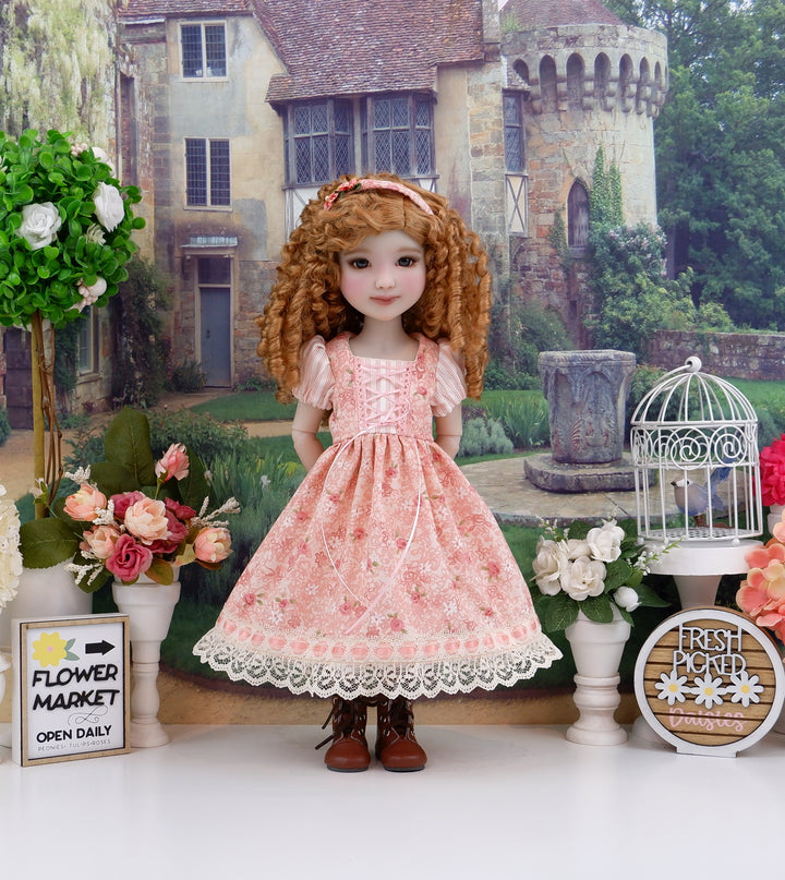 Bitty Bavarian Rose - dirndl dress & boots for Ruby Red Fashion Friends doll