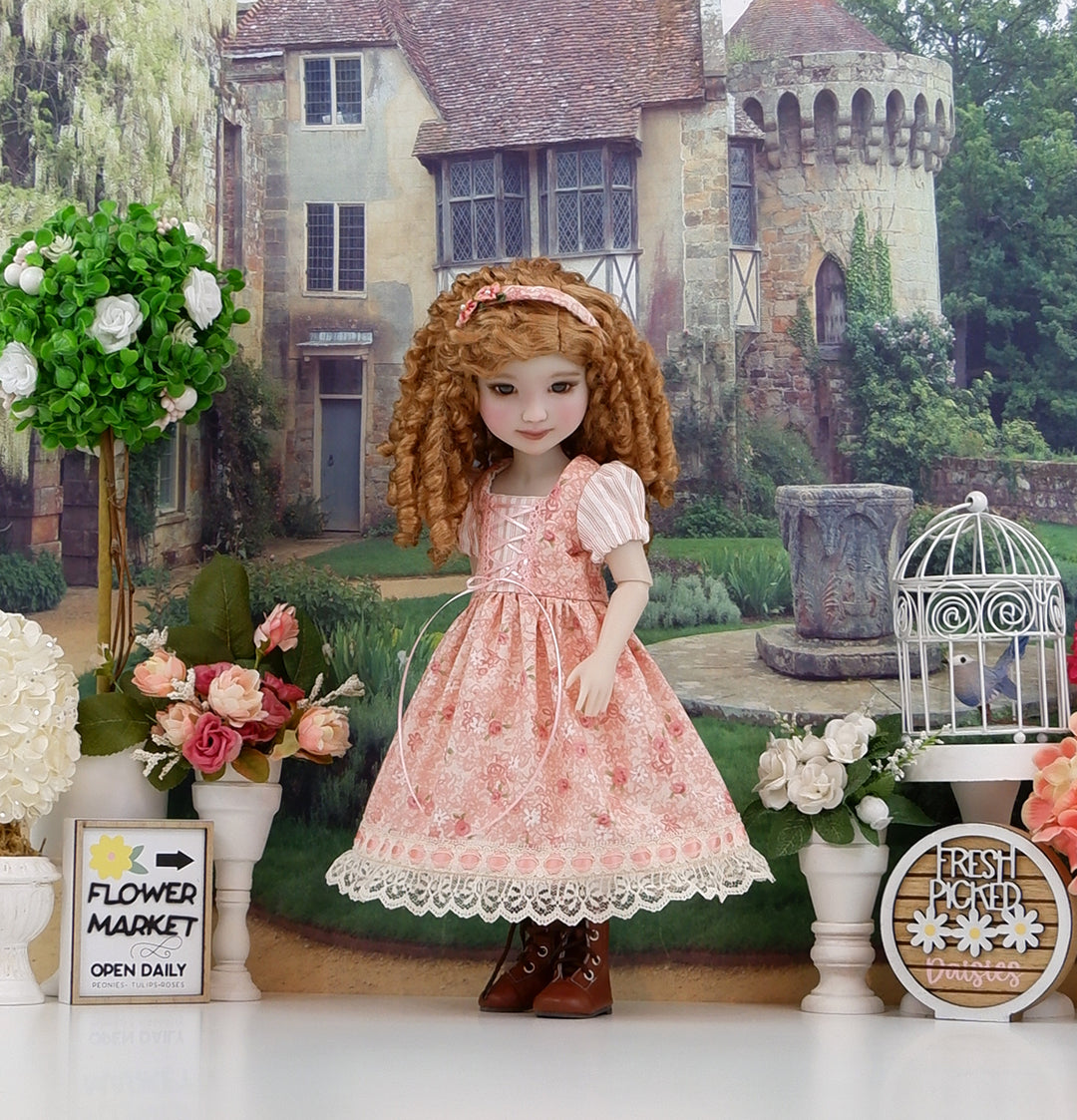 Bitty Bavarian Rose - dirndl dress & boots for Ruby Red Fashion Friends doll