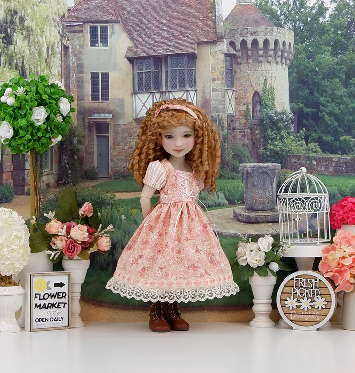 Bitty Bavarian Rose - dirndl dress & boots for Ruby Red Fashion Friends doll