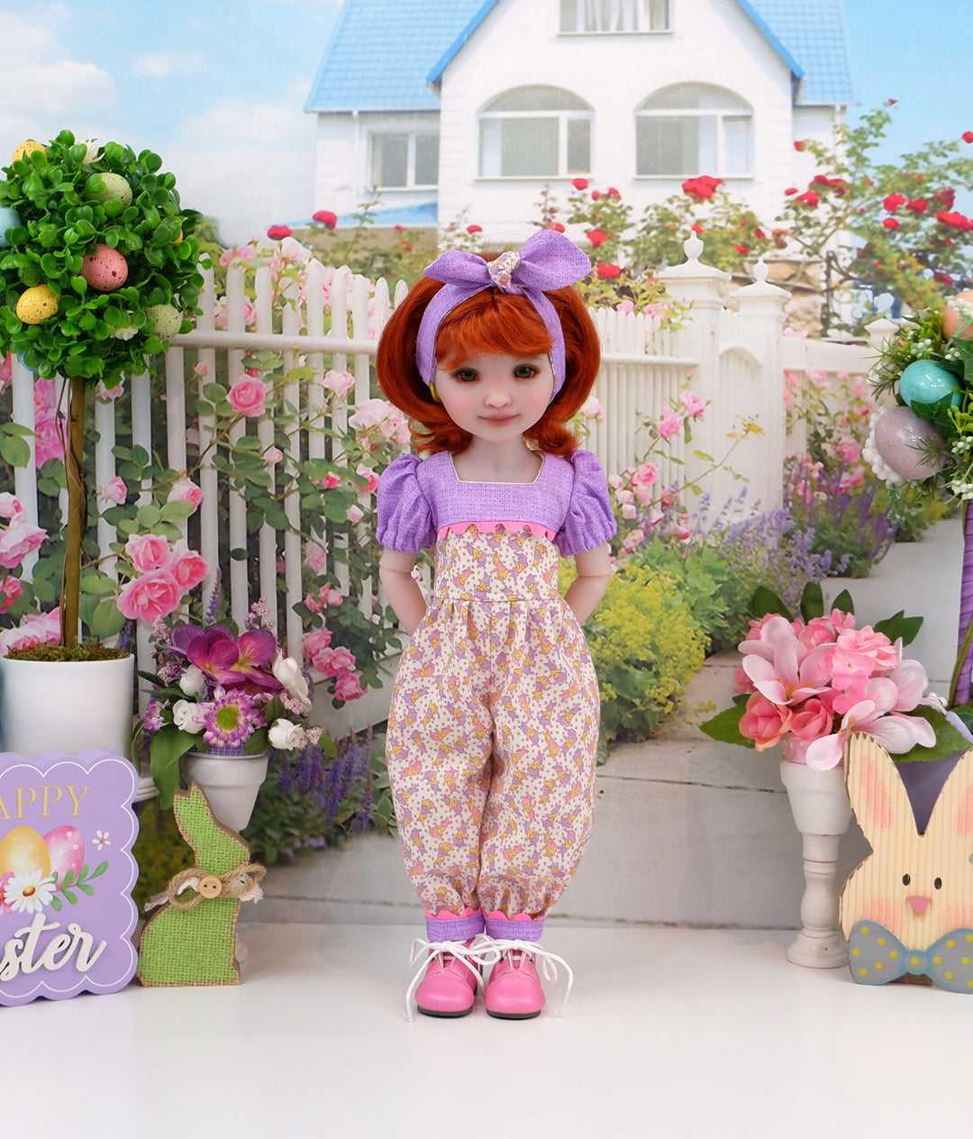 Bitty Bunnies - romper with boots for Ruby Red Fashion Friends doll