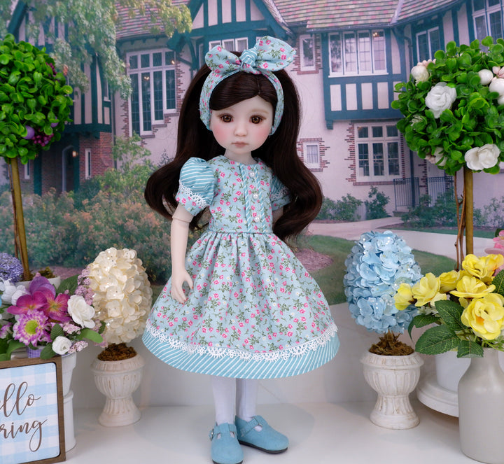 Bitty Posies - dress and shoes for Ruby Red Fashion Friends doll