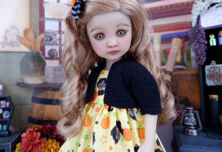Black Cat - dress with sweater & boots for Ruby Red Fashion Friends doll