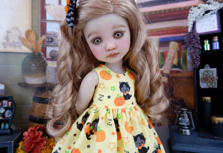 Black Cat - dress with sweater & boots for Ruby Red Fashion Friends doll