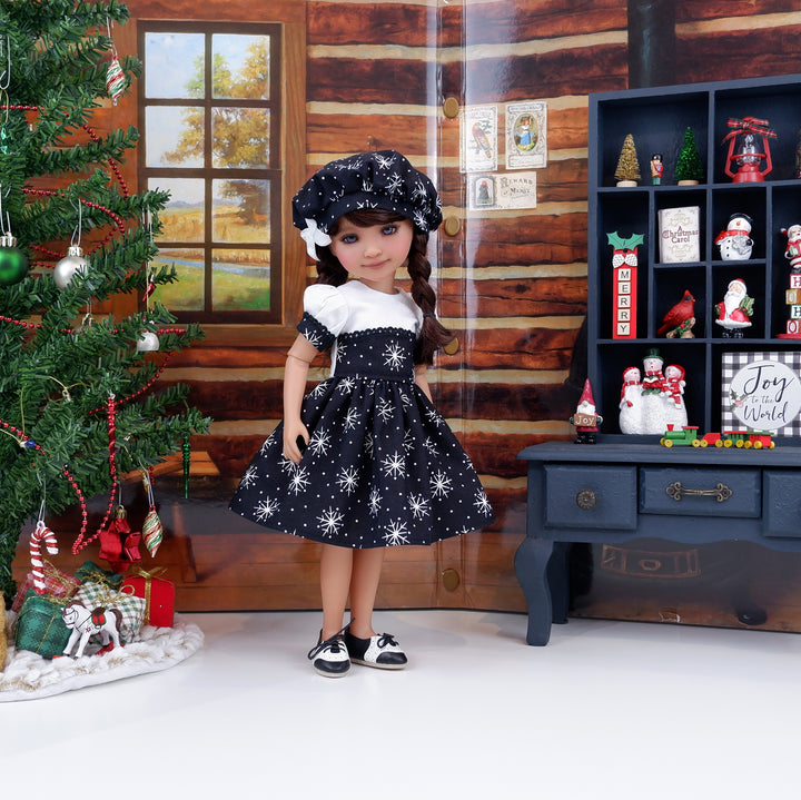 Black Ice - dress and shoes for Ruby Red Fashion Friends doll