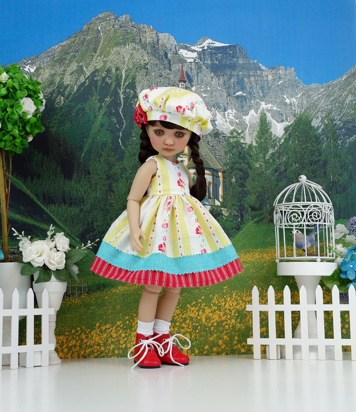 Blissful Garden - dress with boots for Ruby Red Fashion Friends doll